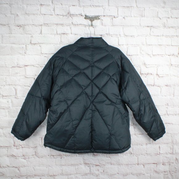 Cabela's Black Puffer Nylon Goose Down Full Zip Winter Snow Cold Jacket XXL - Picture 8 of 9
